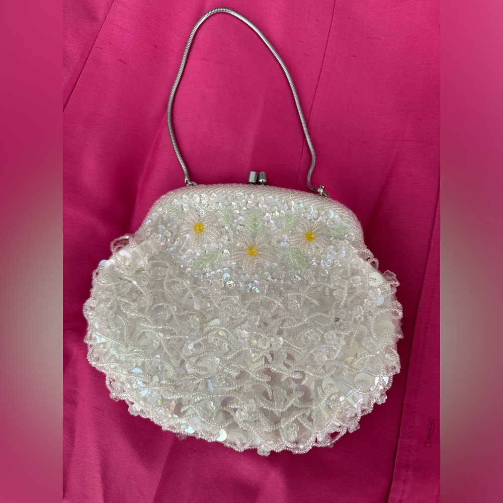 Beaded evening bag
